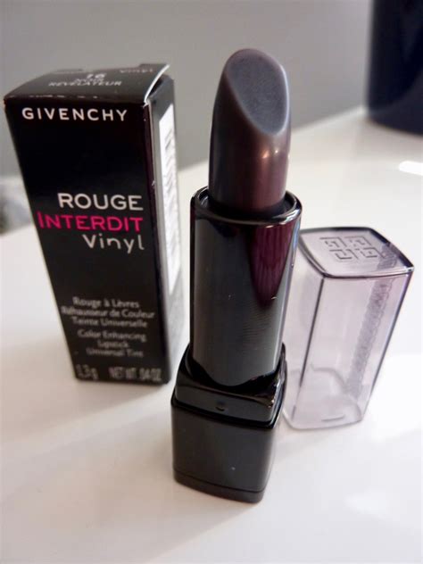 dupe for givenchy rouge interdit vinyl color enhancing lipstick noir|givenchy rouge interdit temptation black.